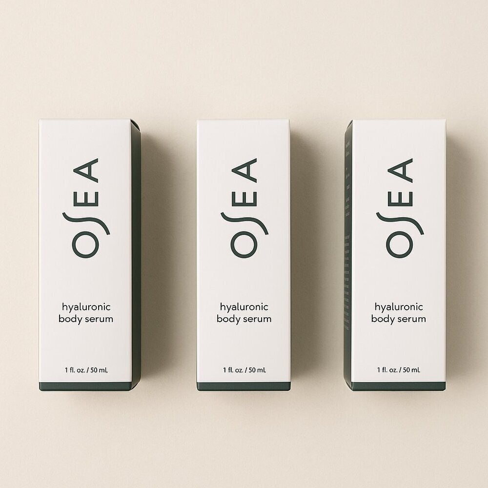 OSEA Hyaluronic Body Serum Set of 3 | 1 fl oz Each | Hydrating Seaweed & Peptide